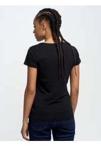 Big-Star - Koszulka damska z bawełny supima czarna Supiclassica 906. Kolor: czarny. Materiał: bawełna. Długość: długie. Styl: klasyczny #6
