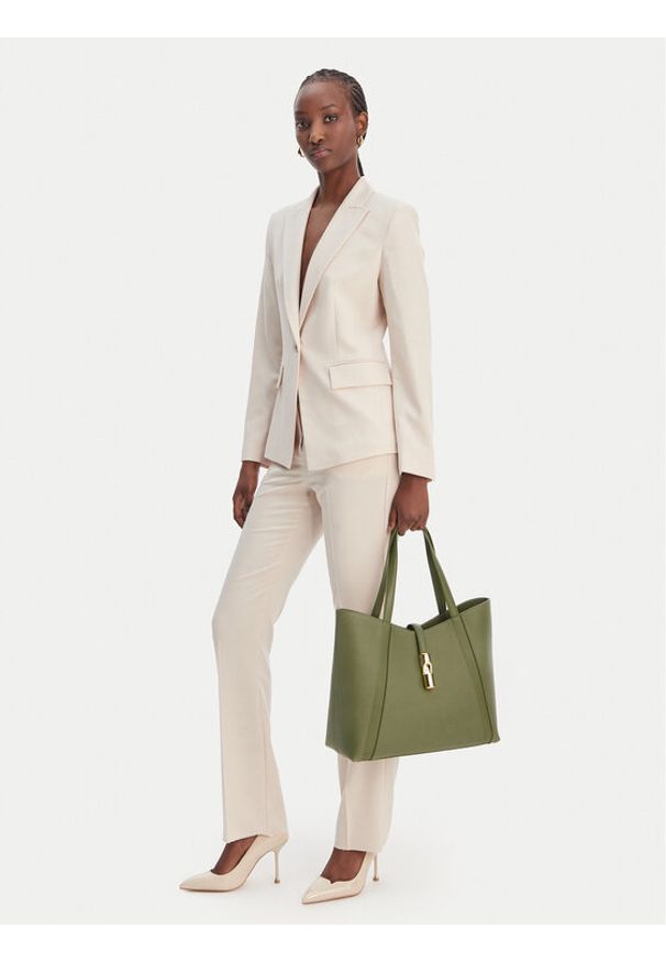 Furla Torebka Goccia L WB01788 BX3353 KH 4555S Zielony. Kolor: zielony. Materiał: skórzane