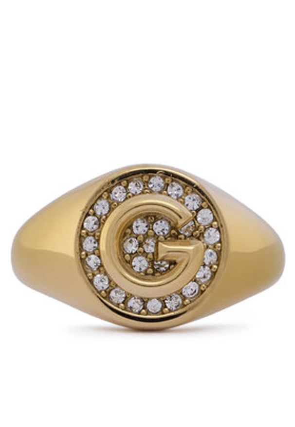 Guess Pierścionek JUBR05 449JW Złoty. Materiał: metalowe. Kolor: złoty