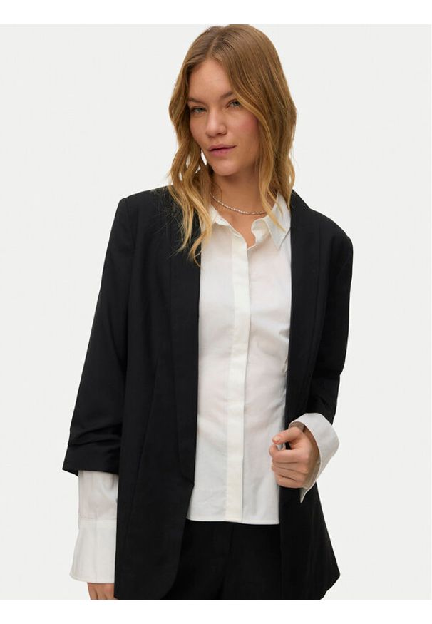 Vero Moda Marynarka Hailey 10346155 Czarny Regular Fit. Kolor: czarny. Materiał: syntetyk