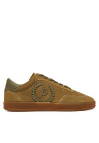 Pollini Sneakersy SA15192G0MXA281A Khaki. Kolor: brązowy. Materiał: zamsz, skóra