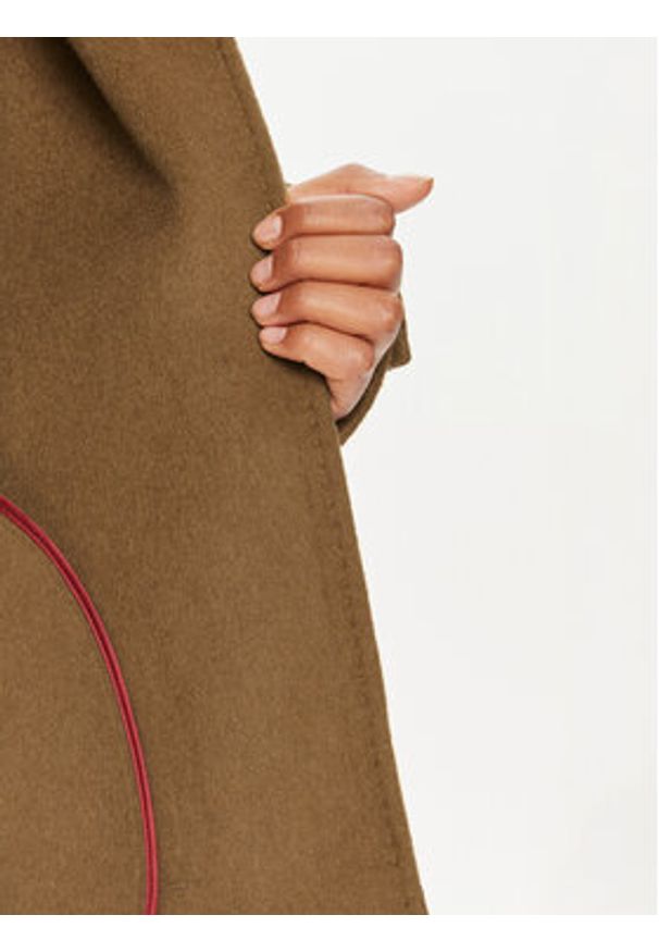 TOMMY HILFIGER - Tommy Hilfiger Kurtka przejściowa WW0WW42625 Brązowy Regular Fit. Kolor: brązowy. Materiał: syntetyk