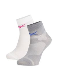 Reebok Zestaw 2 par niskich skarpet unisex R0403-SS24 (2-pack) Biały. Kolor: biały. Materiał: syntetyk