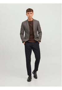 Jack & Jones - Jack&Jones Chinosy Marco 12237523 Czarny Slim Fit. Kolor: czarny. Materiał: syntetyk #5