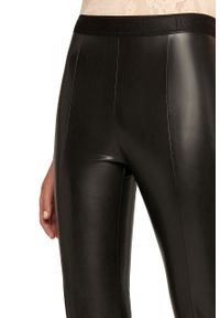 Wolford Spodnie Jenna damskie kolor czarny szerokie high waist. Stan: podwyższony. Kolor: czarny #4