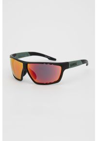 Uvex okulary kolor czarny. Kształt: prostokątne. Kolor: czarny #1