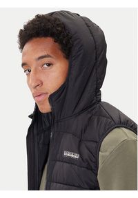 Napapijri Bezrękawnik A-Gesar V NP0A88U4 Czarny Regular Fit. Kolor: czarny. Materiał: syntetyk. Długość rękawa: bez rękawów #6