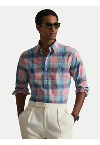 Polo Ralph Lauren Koszula 710P06020006 Różowy Custom Fit. Typ kołnierza: polo. Kolor: różowy. Materiał: bawełna #1