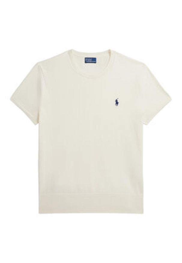 Polo Ralph Lauren T-Shirt 211971872003 Écru Slim Fit. Typ kołnierza: polo. Materiał: bawełna