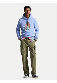 Polo Ralph Lauren Bluza 710B14614001 Błękitny Regular Fit. Typ kołnierza: polo. Kolor: niebieski. Materiał: bawełna #3