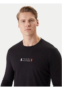 TOMMY HILFIGER - Tommy Hilfiger Longsleeve Brand Love Ls Tee MW0MW41454 Czarny Slim Fit. Kolor: czarny. Materiał: bawełna. Długość rękawa: długi rękaw #4