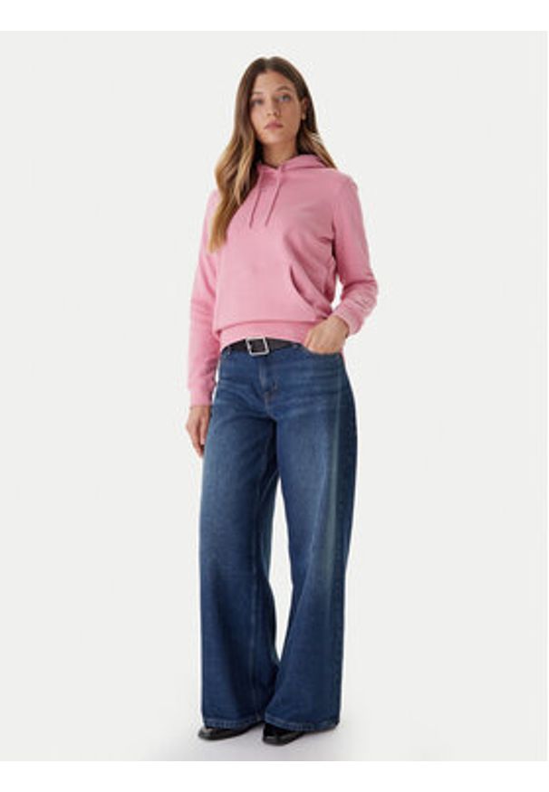 Tommy Jeans Bluza Linear DW0DW21963 Różowy Regular Fit. Kolor: różowy. Materiał: bawełna