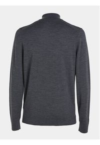 Calvin Klein Sweter K10K110421 Szary Regular Fit. Kolor: szary. Materiał: wełna #3