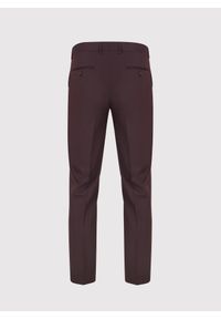 Pako Lorente - PAKO LORENTE – Spodnie garniturowe w kolorze burgundowym. Kolor: czerwony. Materiał: poliester, wełna. Styl: elegancki #5