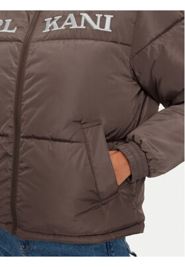 Karl Kani Kurtka zimowa Retro Essential 61760003 Beżowy Regular Fit. Kolor: beżowy. Materiał: syntetyk. Sezon: zima. Styl: retro