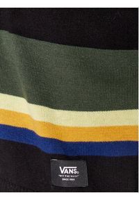 Vans Bluza Tacuba Stripe Crew Sweater VN000F50CM31 Czarny Regular Fit. Kolor: czarny. Materiał: bawełna #4