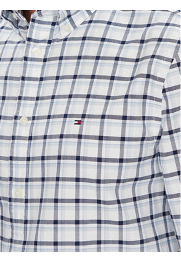 TOMMY HILFIGER - Tommy Hilfiger Koszula Heritage Oxford MW0MW39461 Niebieski Regular Fit. Kolor: niebieski. Materiał: bawełna