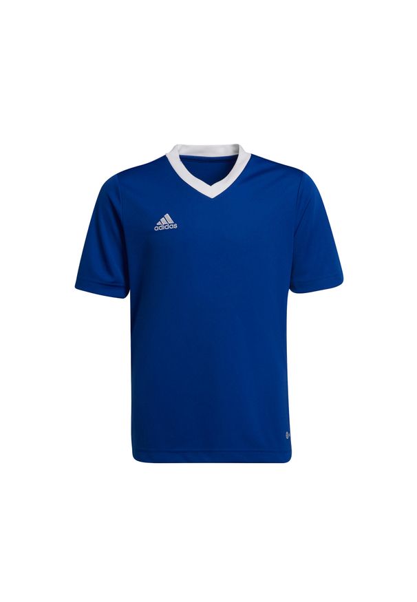 Adidas - Koszulka piłkarska dla dzieci adidas Entrada 22 Jersey. Kolor: niebieski. Materiał: jersey. Sport: piłka nożna