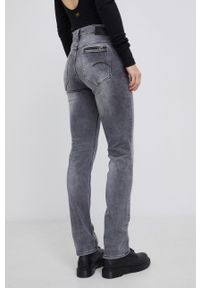 G-Star RAW - G-Star Raw Jeansy Noxer damskie high waist. Stan: podwyższony. Kolor: szary #2