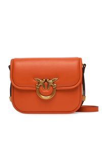 Pinko - PINKO Torebka Love Box Bag Fl Mini PE 25 PLTT 104297 A26L Pomarańczowy. Kolor: pomarańczowy. Materiał: skórzane