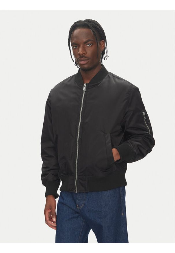 Hugo - HUGO Kurtka bomber Biero 2531 50548696 Czarny Regular Fit. Kolor: czarny. Materiał: syntetyk