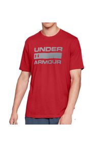 Koszulka męska Under Armour ceglana. Kolor: czerwony