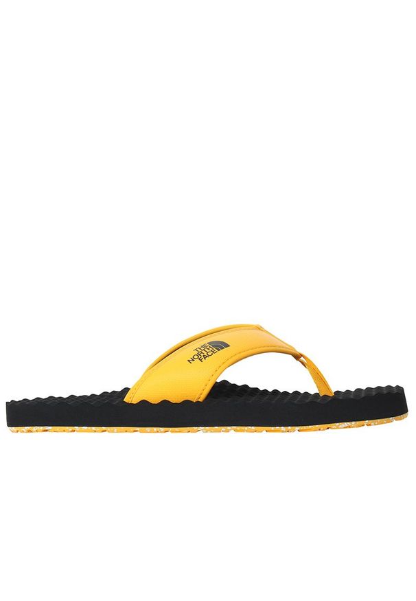 Japonki The North Face Base Camp II 0A47AAZU31 - czarno-żółte. Zapięcie: pasek. Kolor: żółty, czarny, wielokolorowy. Materiał: syntetyk, materiał, guma. Wzór: paski