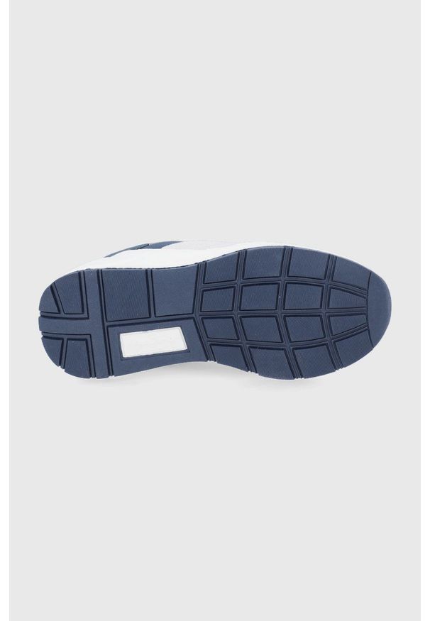 Pepe Jeans Buty dziecięce kolor granatowy. Nosek buta: okrągły. Zapięcie: sznurówki. Kolor: niebieski. Materiał: guma
