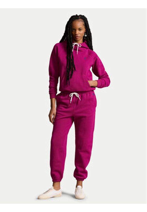 Polo Ralph Lauren Spodnie dresowe 211943009011 Różowy Regular Fit. Kolor: różowy. Materiał: bawełna