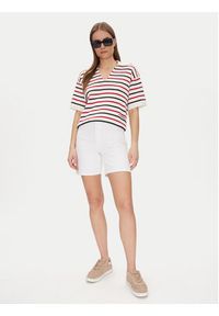 TOMMY HILFIGER - Tommy Hilfiger Szorty jeansowe Dnm Straight Short Rw White WW0WW45924 Biały Regular Fit. Kolor: biały. Materiał: bawełna