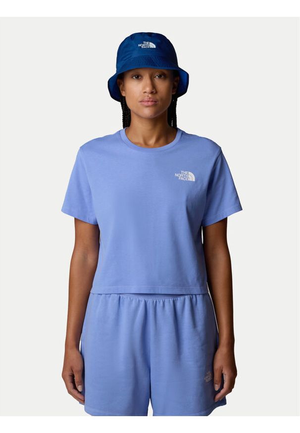 The North Face T-Shirt Simple Dome NF0A87U4 Niebieski Loose Fit. Kolor: niebieski. Materiał: bawełna, syntetyk