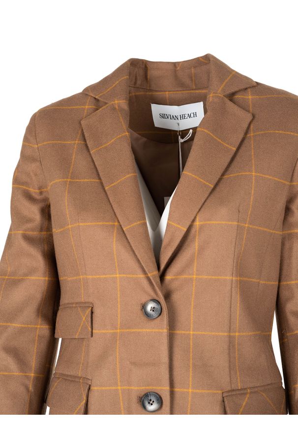 Silvian Heach Marynarka | CVA22131GC | Kobieta | Brązowy. Kolor: brązowy. Materiał: poliester. Wzór: kratka