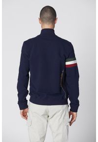 Aeronautica Militare - AERONAUTICA MILITARE Granatowa męska bluza rozpinana, Rozmiar L. Kolor: niebieski