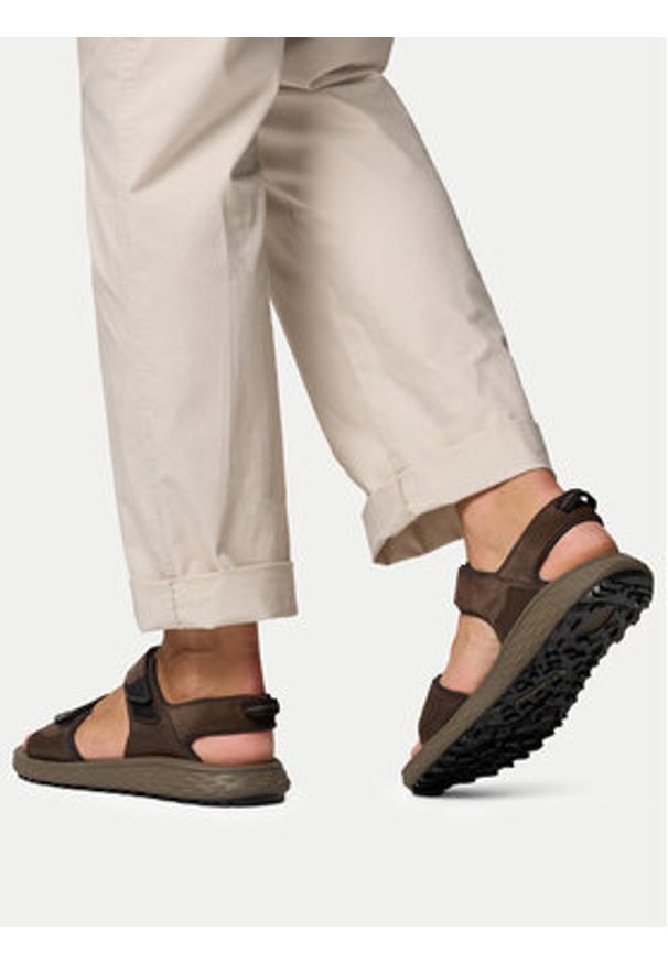 columbia - Columbia Sandały Konos™ Hiker 2-Strap 2121561 Brązowy. Kolor: brązowy. Materiał: skóra, zamsz