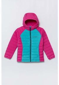 columbia - Columbia kurtka dziecięca kolor różowy. Kolor: różowy. Długość rękawa: raglanowy rękaw. Sezon: zima