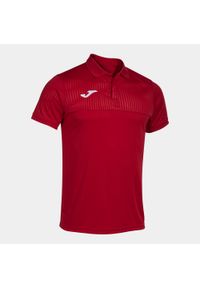 Polo Joma Montreal. Typ kołnierza: polo. Kolor: czerwony. Materiał: poliester, materiał. Sport: piłka nożna #1