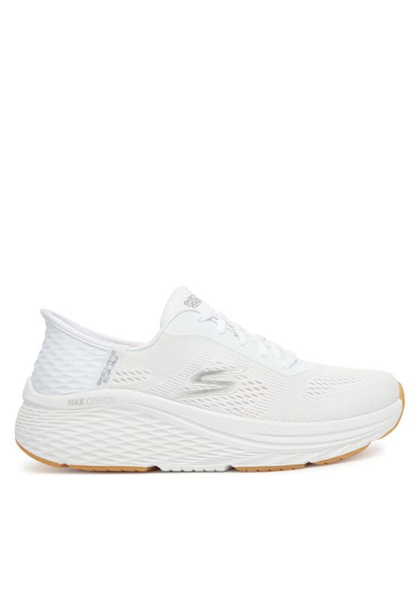 skechers - Skechers Sneakersy Max Cushioning Elite 2.0-Vanish 129606/WSL Biały. Kolor: biały. Materiał: materiał