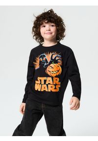 Sinsay - Koszulka z długimi rękawami Star Wars - czarny. Kolor: czarny. Długość rękawa: długi rękaw. Długość: długie. Wzór: motyw z bajki #1