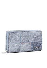Desigual Duży Portfel Damski 25SAYP49 Szary. Kolor: szary. Materiał: skóra #4