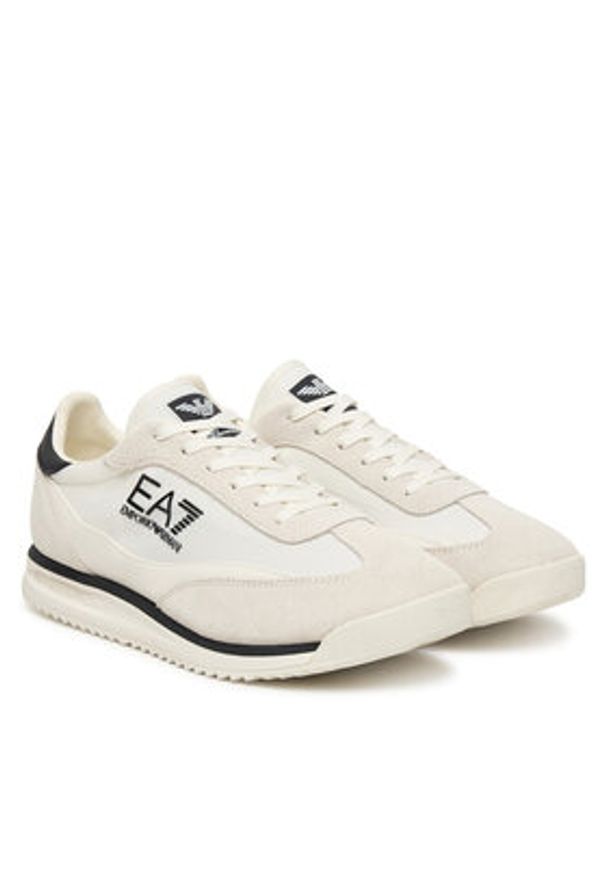 EA7 Emporio Armani Sneakersy 7X000655 AF23106 M0240 Kremowy. Kolor: kremowy. Materiał: materiał