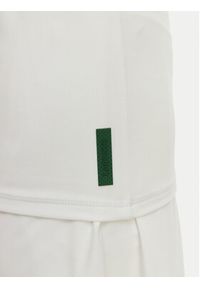 Lacoste Top TF0160 Biały Slim Fit. Kolor: biały. Materiał: syntetyk #3