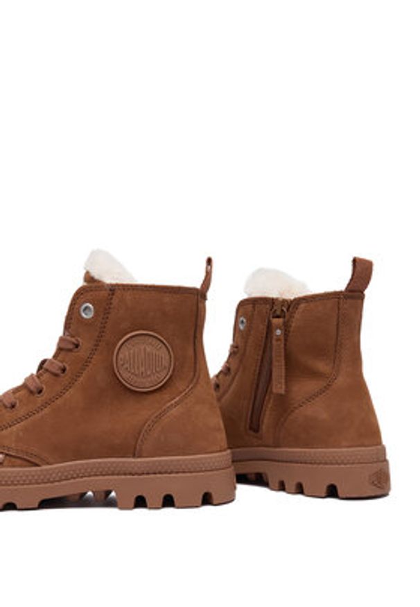 Palladium Trapery Pampa Hi Zip Wl 95982-291-M Brązowy. Kolor: brązowy. Materiał: nubuk, skóra
