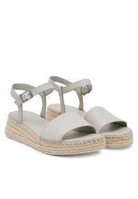 Calvin Klein Espadryle Wedge Rope Sandal Lth HW0HW02546 Biały. Kolor: biały. Materiał: skóra #5