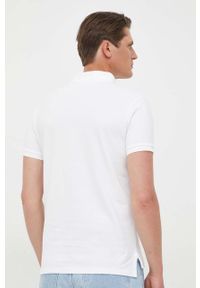 Polo Ralph Lauren polo bawełniane kolor biały z aplikacją. Typ kołnierza: polo. Kolor: biały. Materiał: bawełna. Długość: krótkie. Wzór: aplikacja #5