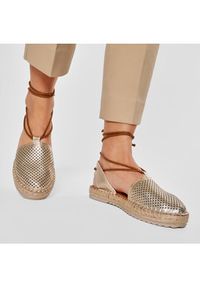 QUAZI Espadryle QZ-51-06-001014 Złoty. Kolor: złoty. Materiał: skóra #5