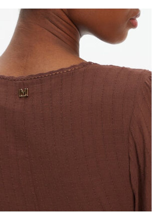 Marciano Guess Sukienka wieczorowa 5GGK53 7317A Brązowy Regular Fit. Kolor: brązowy. Materiał: bawełna. Styl: wizytowy