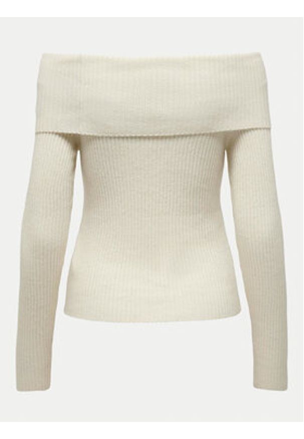 only - ONLY Sweter Katia 15311830 Écru Regular Fit. Materiał: syntetyk