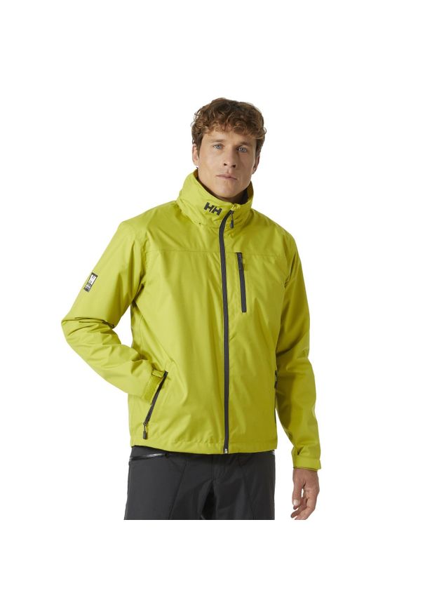 Kurtka żeglarska męska Helly Hansen Crew Hooded Midlayer. Kolor: zielony. Sport: żeglarstwo