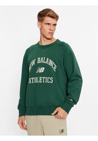 New Balance Bluza Athletics Varsity Fleece Crewneck MT33550 Zielony Regular Fit. Kolor: zielony. Materiał: bawełna