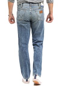 Wrangler - WRANGLER TEXAS MĘSKIE SPODNIE JEANSOWE AUTH INDIG W1215915Q. Okazja: na spotkanie biznesowe. Styl: elegancki, biznesowy